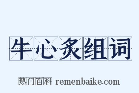 牛心炙组词是什么意思的图片
